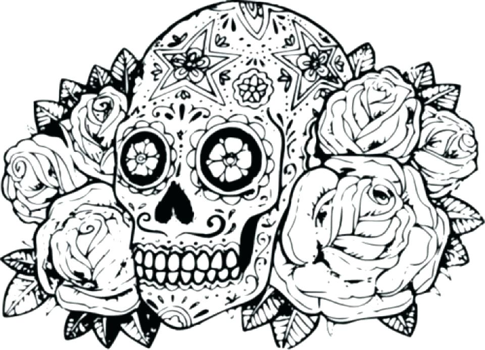 Day Of The Dead Coloring Skulls Day Of The Dead Skull Coloring 960x694 Day Of The Dead Coloring Skulls Day Of The Dead Skull Coloring