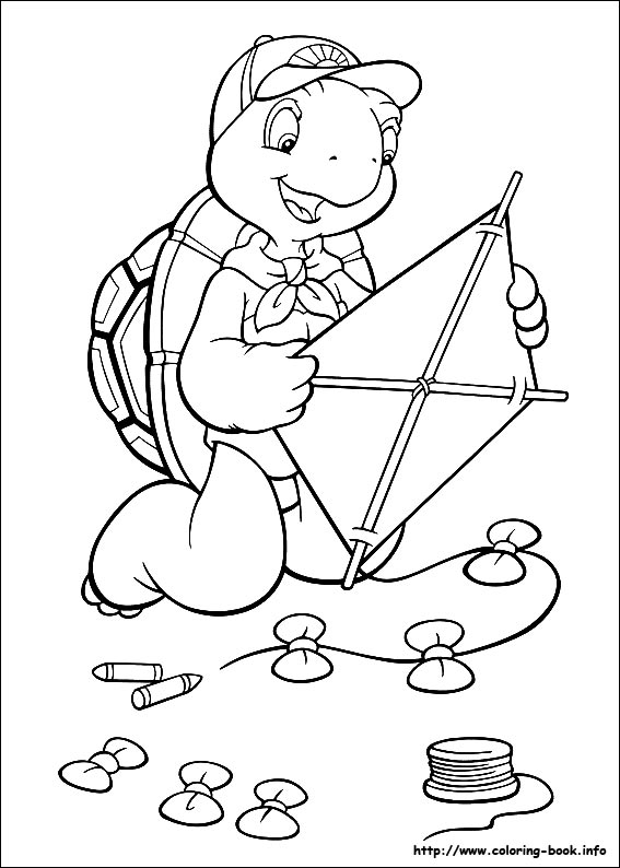 Franklin The Turtle Coloring Pages 567x794 Franklin The Turtle Coloring Pages