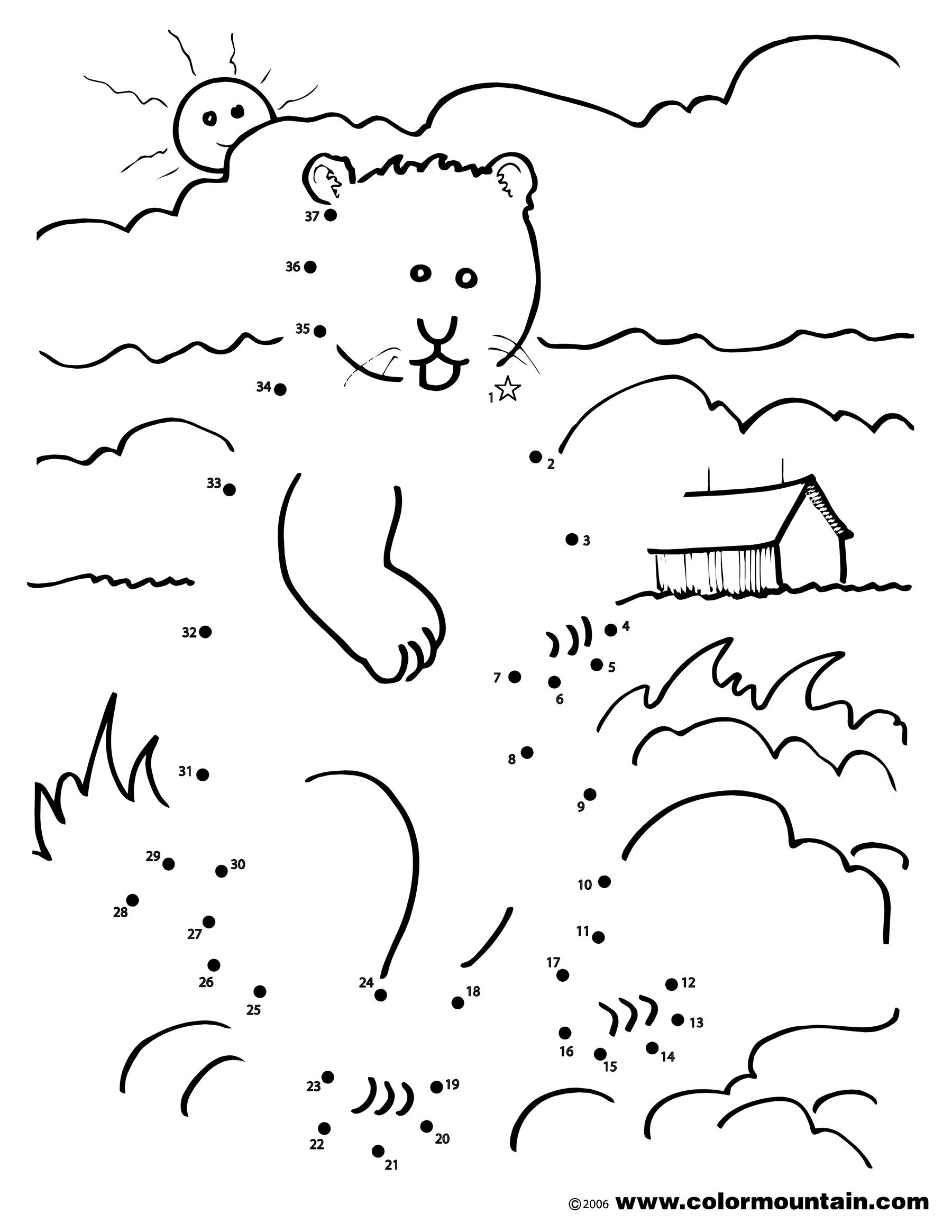 Groundhog Coloring Dot To Dot Coloring Page Happy Groundhog Day 1800x2329 Groundhog Coloring Dot To Dot Coloring Page Happy Groundhog Day