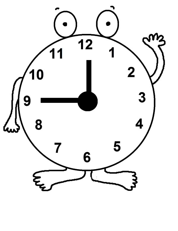 Daylight Savings Time Clock Coloring Pages Best Place To Color 600x777 Daylight Savings Time Clock Coloring Pages Best Place To Color