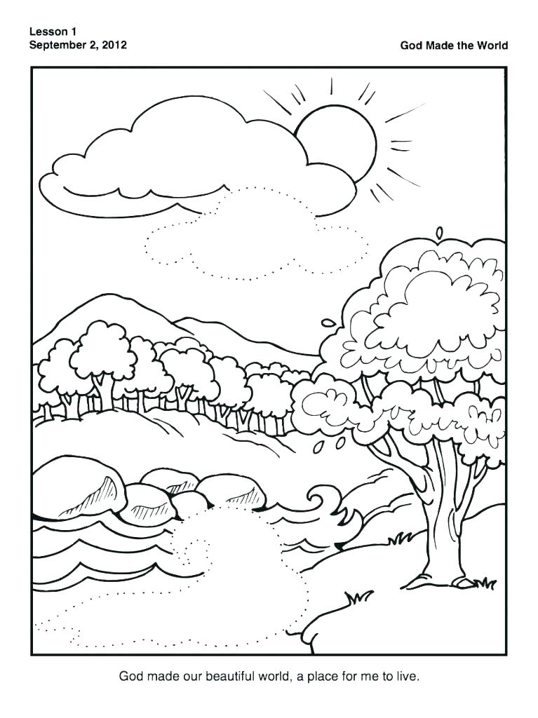 Days Of Creation Coloring Pages at GetColorings.com | Free printable ...