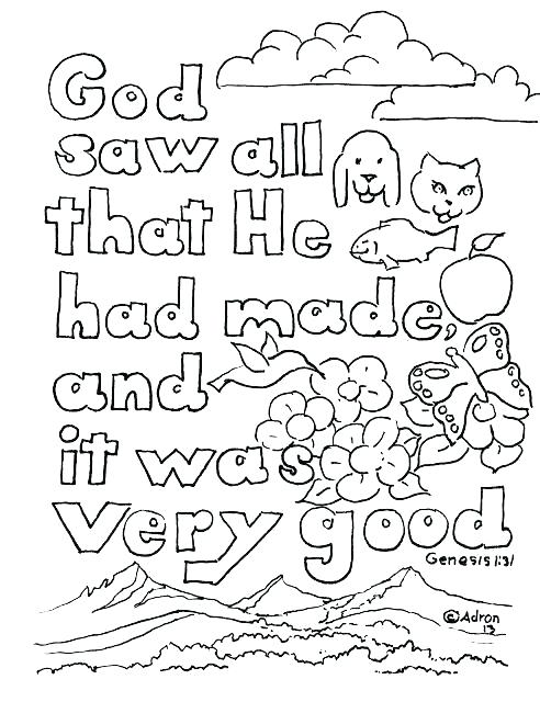 492x640 Creation Coloring Pages 7 Days Of Creation Coloring Pages Seven