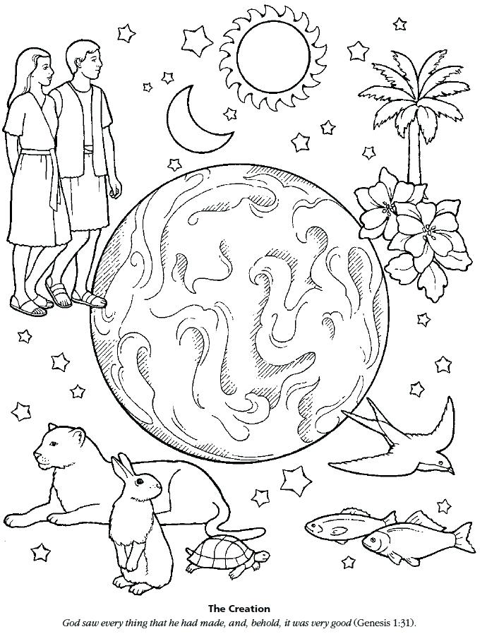 690x898 7 Days Of Creation Coloring Pages Games Color Time The Creation 7