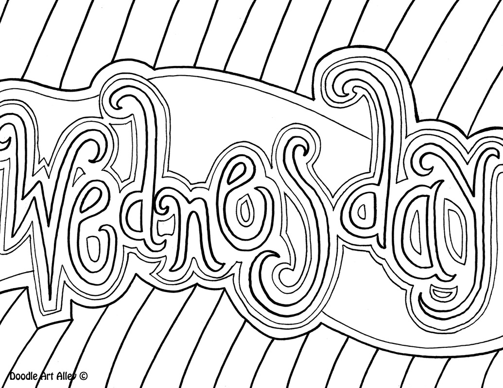 Days Of The Week Coloring Pages 1035x800 Days Of The Week Coloring Pages