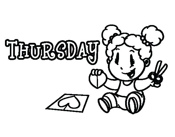 Thursday Coloring Page Coloringcrewcom Thursday Coloring Page Days 600x470 Thursday Coloring Page Coloringcrewcom Thursday Coloring Page Days