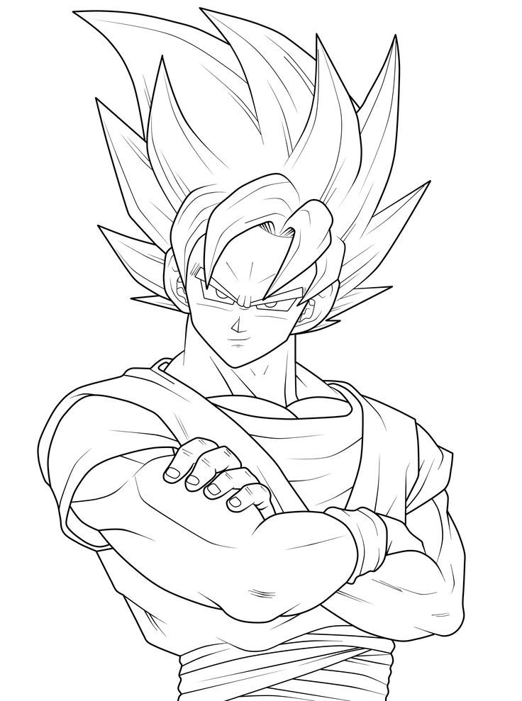 736x989 Print Goku Goku Coloring Pages Goku Coloring Pages (10