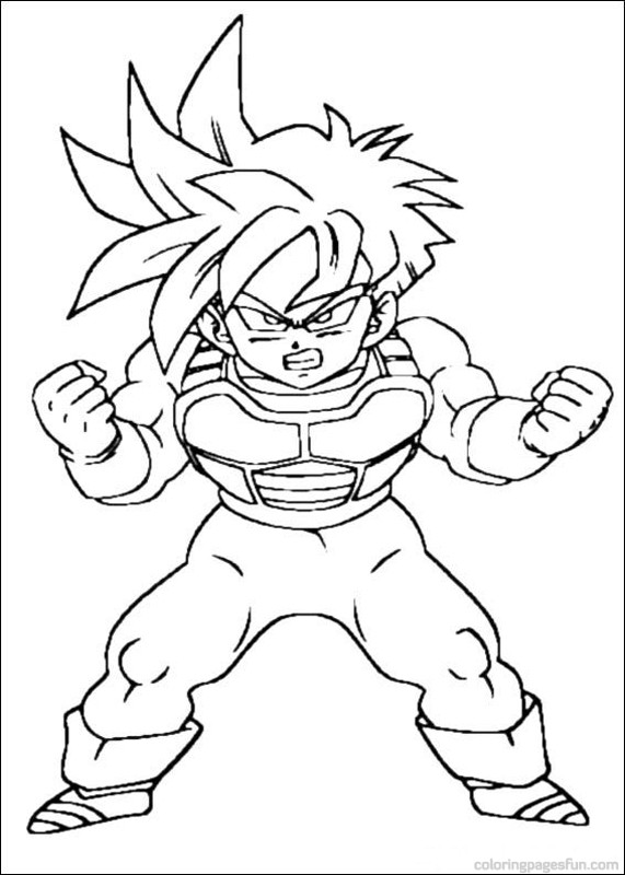 571x800 Bold Design Dbz Coloring Pages Goku Goten Bardock Xenoverse Kai