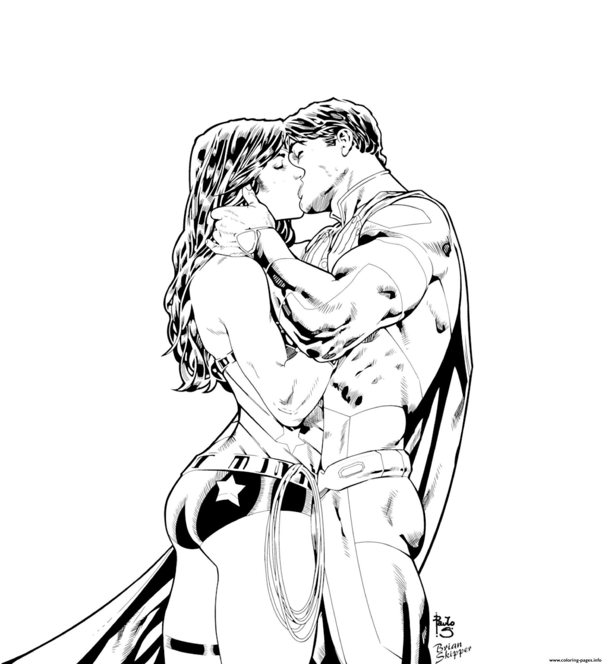 Superman Wonder Woman Amoureux 2017 Dc Comics Coloring Pages Printable 2096x2295 Superman Wonder Woman Amoureux 2017 Dc Comics Coloring Pages Printable
