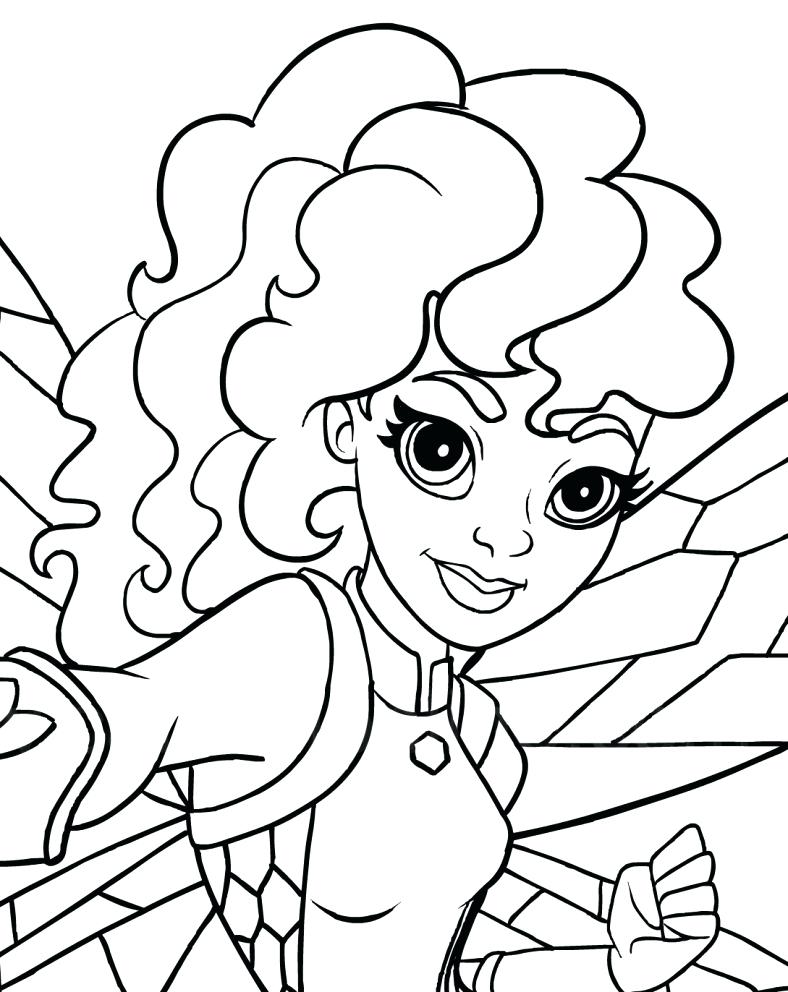 788x992 New Dc Superhero Girls Coloring Pages Or Bumblebee In
