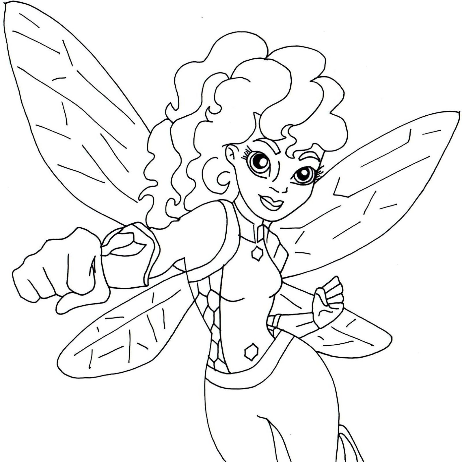 Girl Superhero Coloring Pages Free Printable