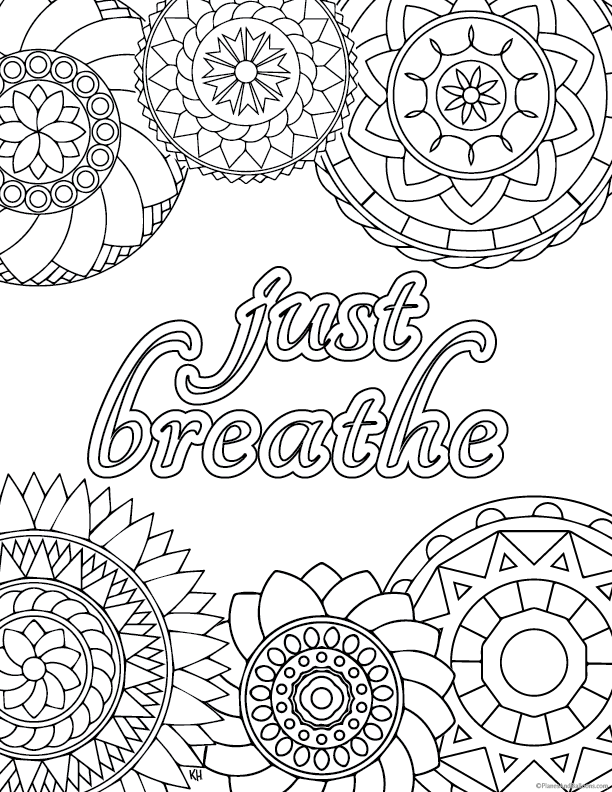 Stress Relief Coloring Pages To Help You Find Your Zen Again 612x792 Stress Relief Coloring Pages To Help You Find Your Zen Again