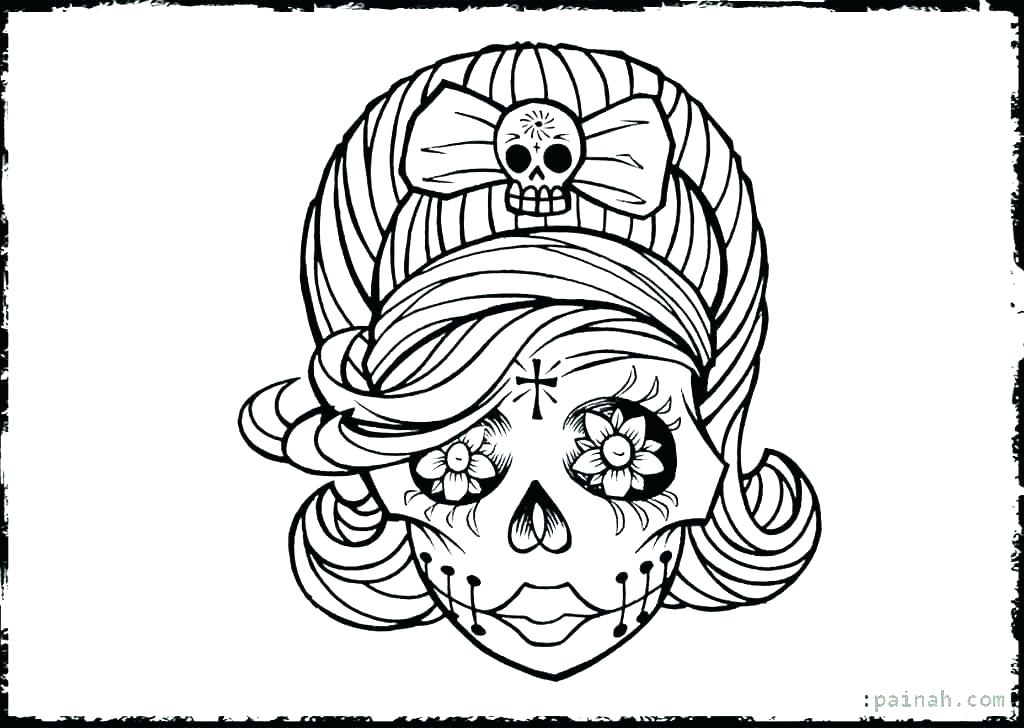 1024x728 Day Of The Dead Coloring Pages Day Of The Dead Coloring Sheet Day