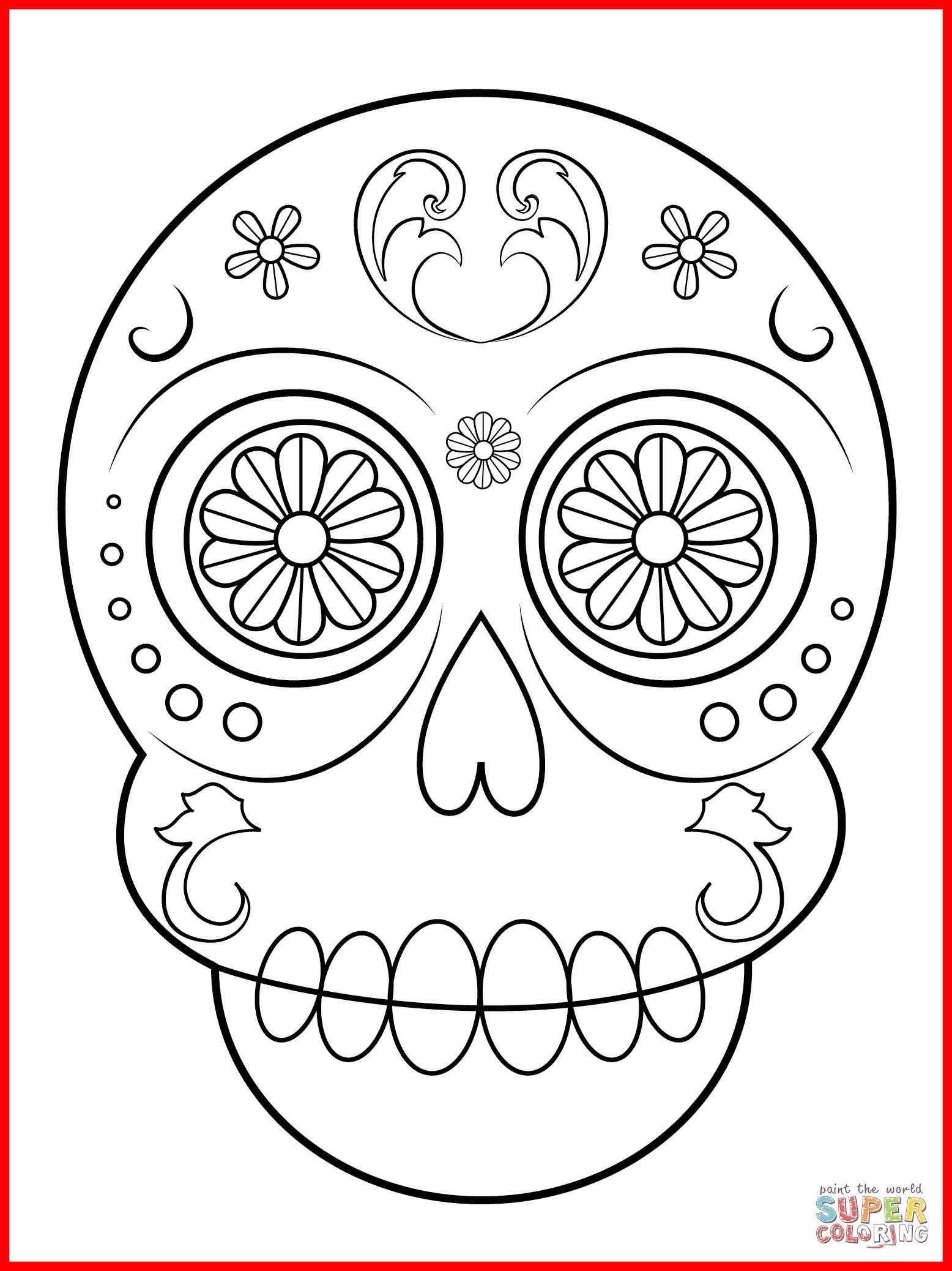 1556x2076 Fascinating Halloween Coloring Pages Day The Dead Copy Printable