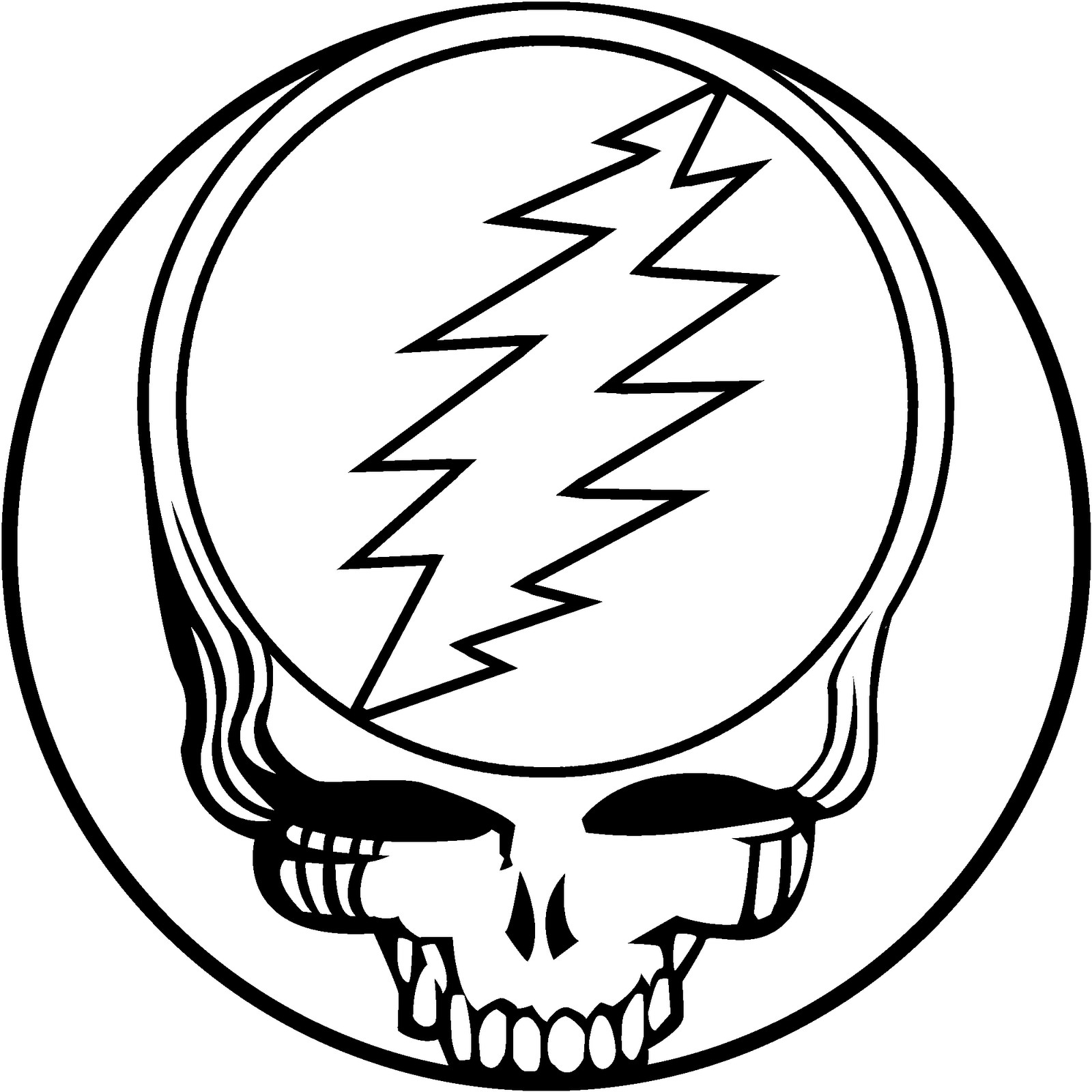 1600x1600 Grateful Dead Coloring Pages Png Remarkable Tixac