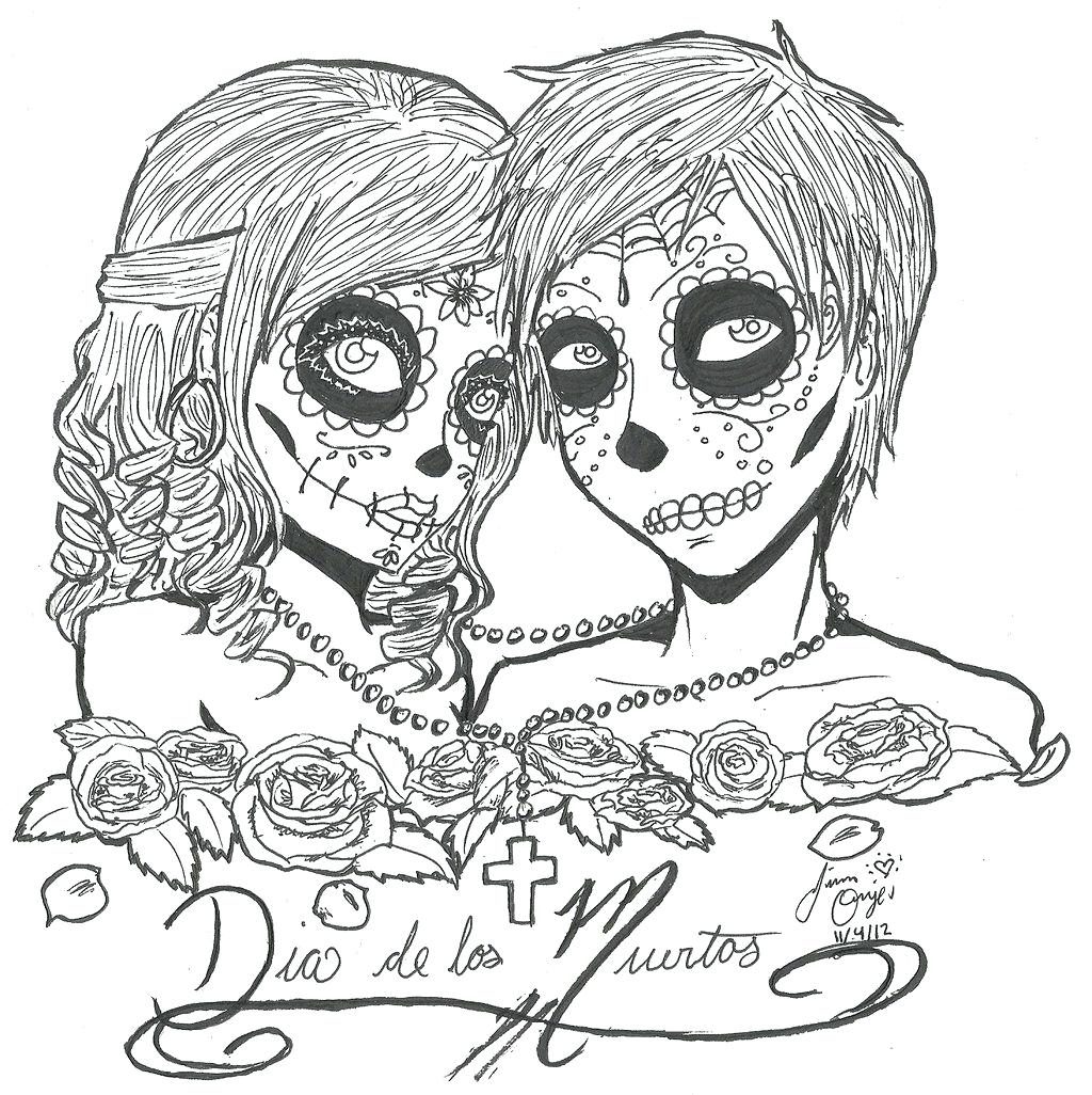 1024x1026 Coloring Pages ~ Day Of The Dead Coloring Pages Download This