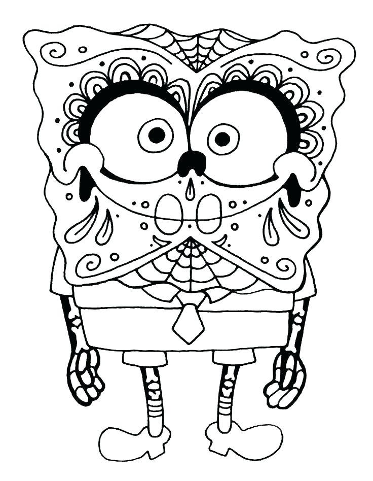 736x948 Free Day Of The Dead Coloring Pages