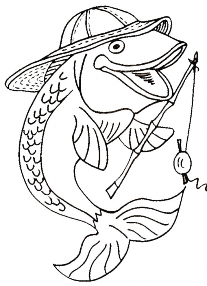Free Printable Fish Coloring Pages 695x960 Free Printable Fish Coloring Pages