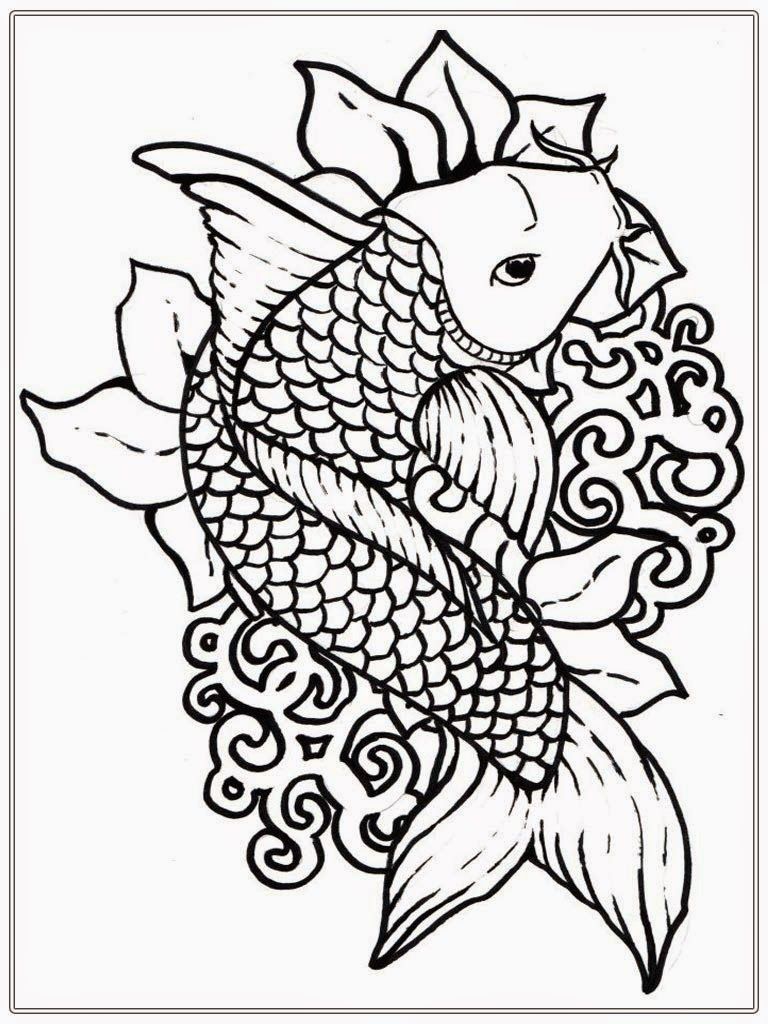 Adult Free Fish Coloring Pages Realistic Coloring Pages Draws 768x1024 Adult Free Fish Coloring Pages Realistic Coloring Pages Draws