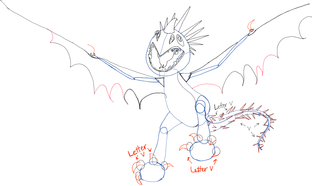 How To Draw Stormfly From How To Train Your Dragon 1 And 2 In Easy 1054x630 How To Draw Stormfly From How To Train Your Dragon 1 And 2 In Easy