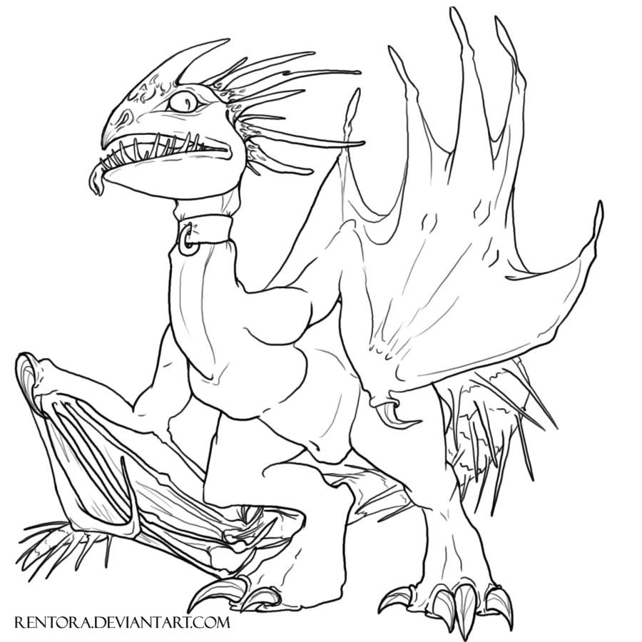 Deadly Nadder Free Lineart By 900x900 Deadly Nadder Free Lineart By