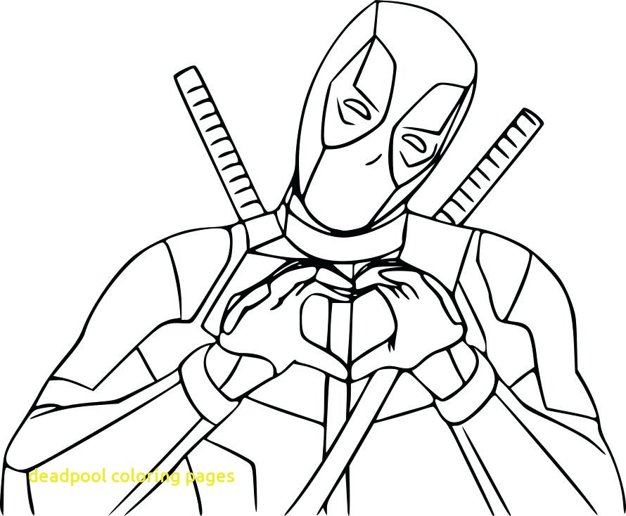 890x734 Deadpool Coloring Pages With Deadpool Coloring Page Coloring Pages
