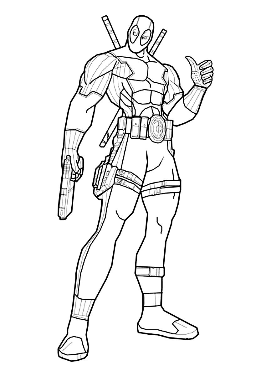 850x1169 Coloring Sheets For Boys Lovely Deadpool Coloring Pages For Boys