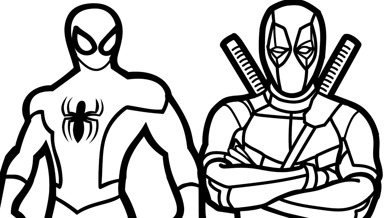 Deadpool Coloring Pages Deadpool Coloring Pages Spiderman 1280x720 Deadpool Coloring Pages Deadpool Coloring Pages Spiderman