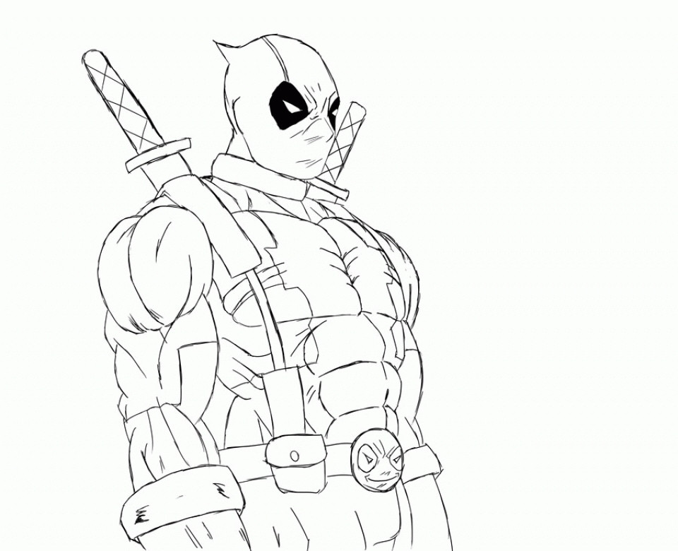 16 Fresh Deadpool Coloring Pages To Print Image 960x780 16 Fresh Deadpool Coloring Pages To Print Image
