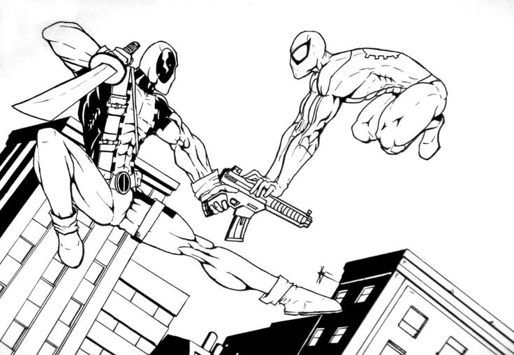 Free Deadpool Coloring Pages For Kids Coloring Pages Kids 736x508 Free Deadpool Coloring Pages For Kids Coloring Pages Kids