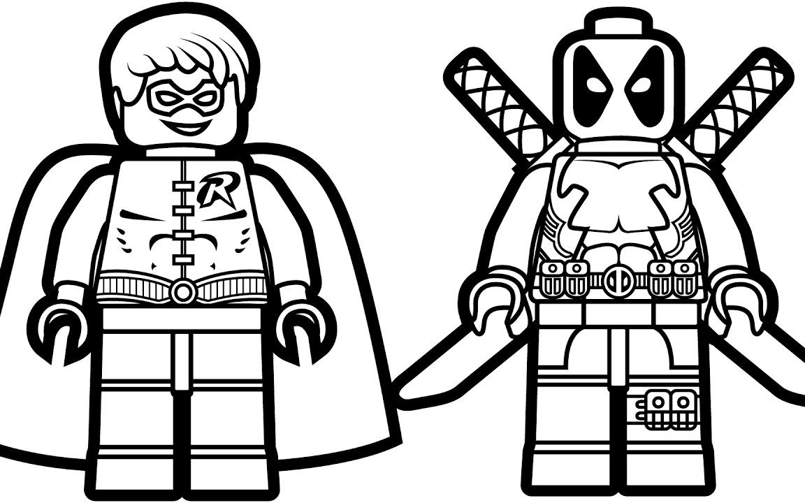 Deadpool Coloring Pages For Kids at GetColorings.com | Free printable ...