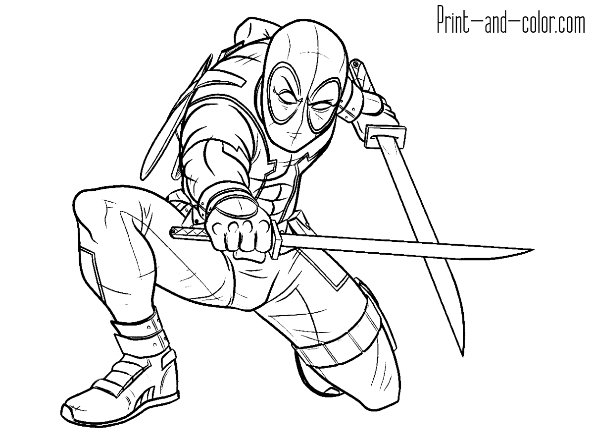 Simple Deadpool Coloring Pages To Print 4 2261 Inside 1200x900 Simple Deadpool Coloring Pages To Print 4 2261 Inside