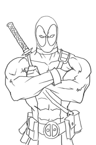 400x600 Printable Deadpool Coloring Pages Deadpool Coloring Pages Deadpool