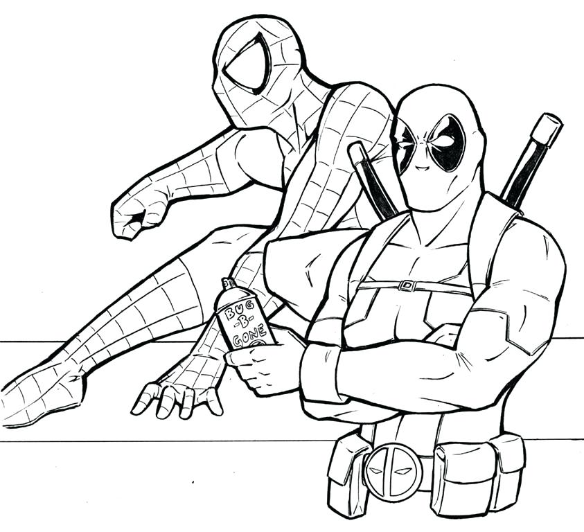 843x768 Lady Deadpool Coloring Pages Dead Pool Coloring Pages Printable