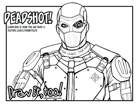 530x410 Deadshot Coloring Pages Photo Coloring Pages For Adults To Print