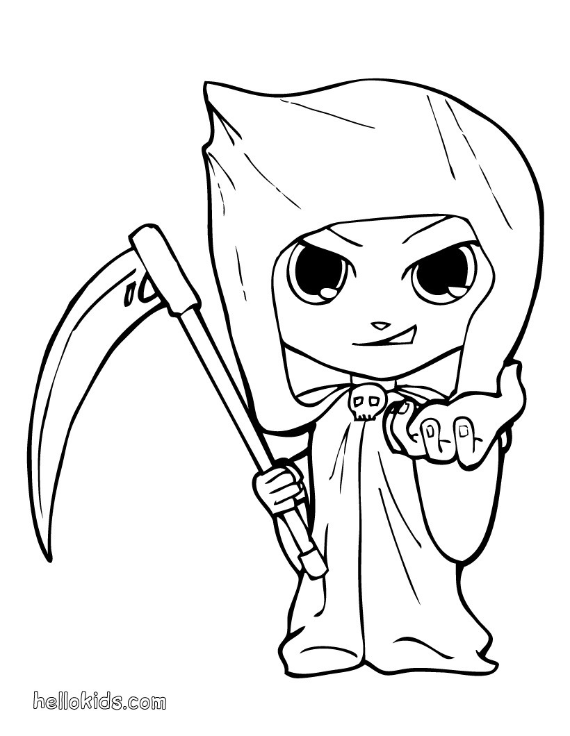 820x1060 Death Creature Coloring Pages