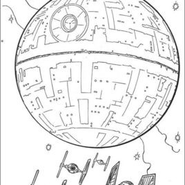 268x268 Star Wars Coloring Pages Death Deathstar Starwars Page 520 245