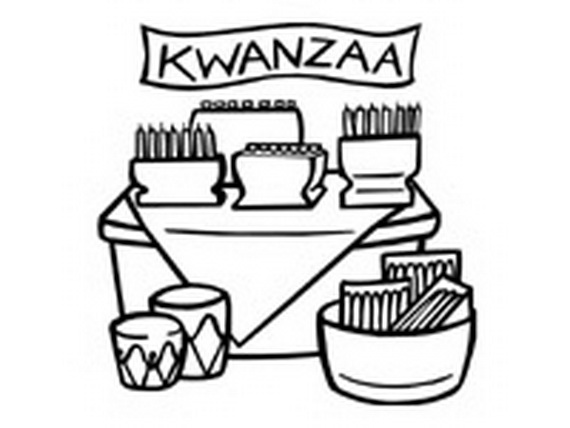 570x428 December Holiday Kwanzaa Coloring Pages