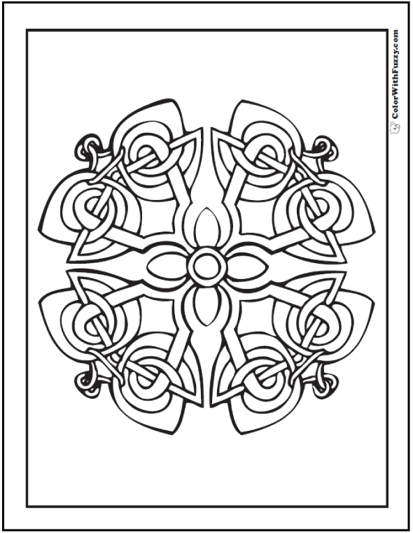 590x762 90 Celtic Coloring Pages Irish, Scottish, Gaelic
