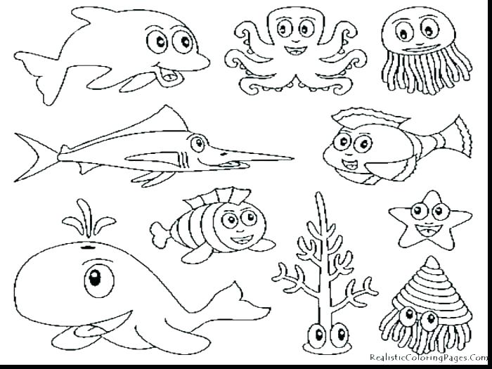 700x525 Deep Sea Creatures Coloring Pages Coloring Pages Flowers