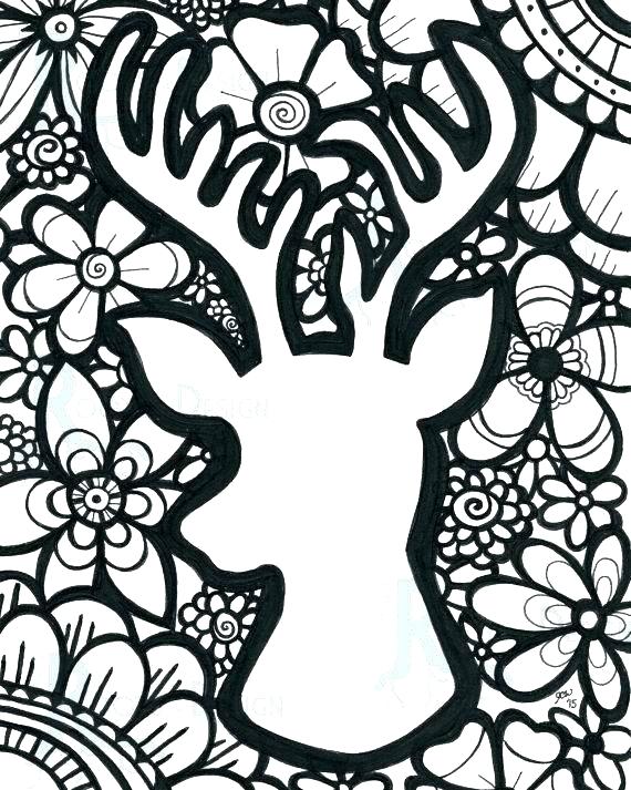 Deer Coloring Pages John Printable Deer Coloring Pages For Adults 570x713 Deer Coloring Pages John Printable Deer Coloring Pages For Adults