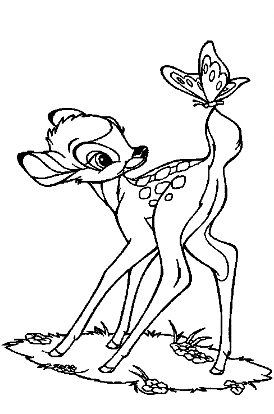 Coloring Pages Of Deer Printable Kids Colouring Adult Animal Baby 948x1431 Coloring Pages Of Deer Printable Kids Colouring Adult Animal Baby