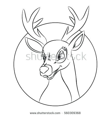 Deer Head Coloring Pages Hand Drawn Deer Head Coloring Page 450x470 Deer Head Coloring Pages Hand Drawn Deer Head Coloring Page