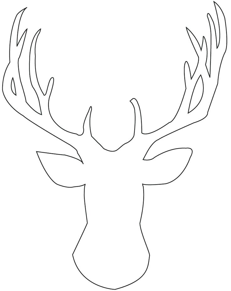 Deer Face Coloring Pages at GetColorings.com | Free printable colorings ...