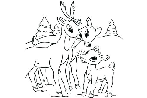 Rudolph Printable Coloring Pages The Red Nosed Reindeer Coloring 500x333 Rudolph Printable Coloring Pages The Red Nosed Reindeer Coloring