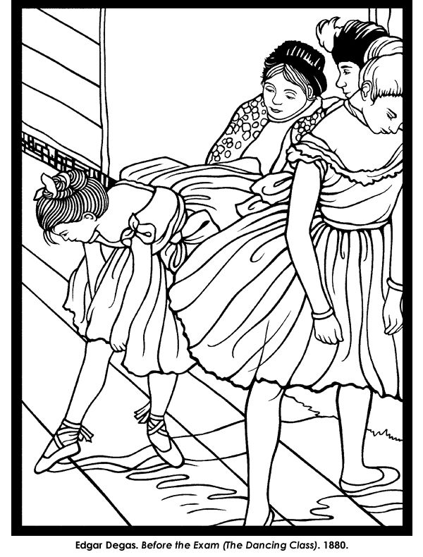 Degas Coloring Pages