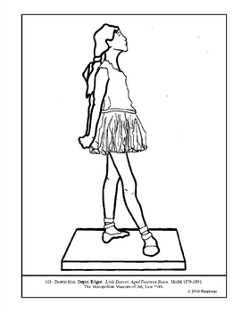 270x350 Degas. Little Dancer, Aged 14 Years. Coloring Page Amp Lesson Plan Ideas