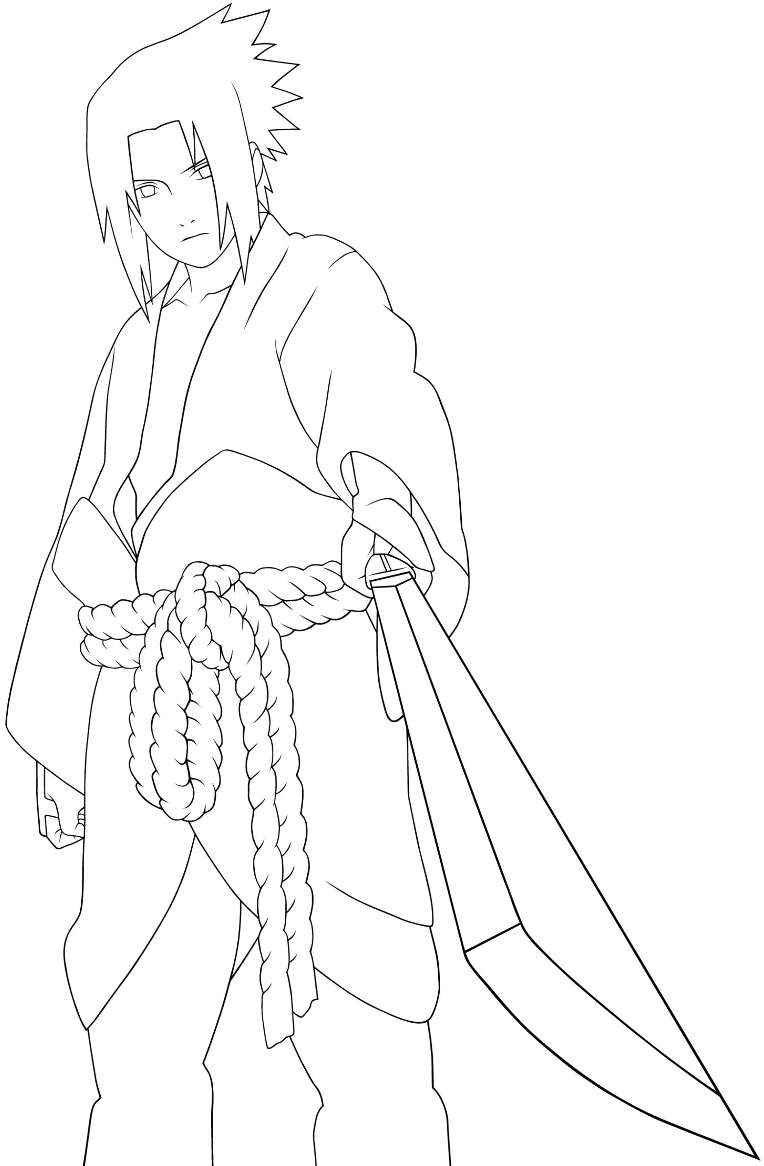 1562x2383 A Very Cool Person Sasuke Coloring Pages Devin