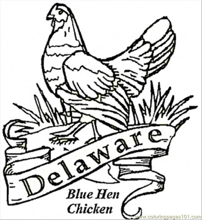 Blue Hen Bird Of Delaware Coloring Page Delaware 650x708 Blue Hen Bird Of Delaware Coloring Page Delaware