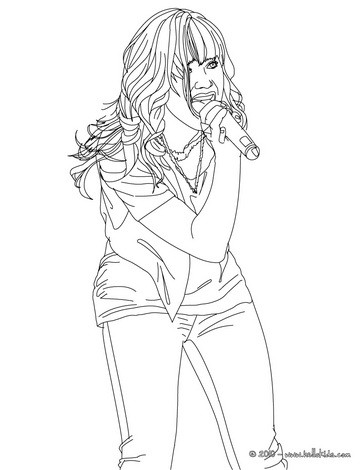 364x470 Demi Lovato Coloring Pages