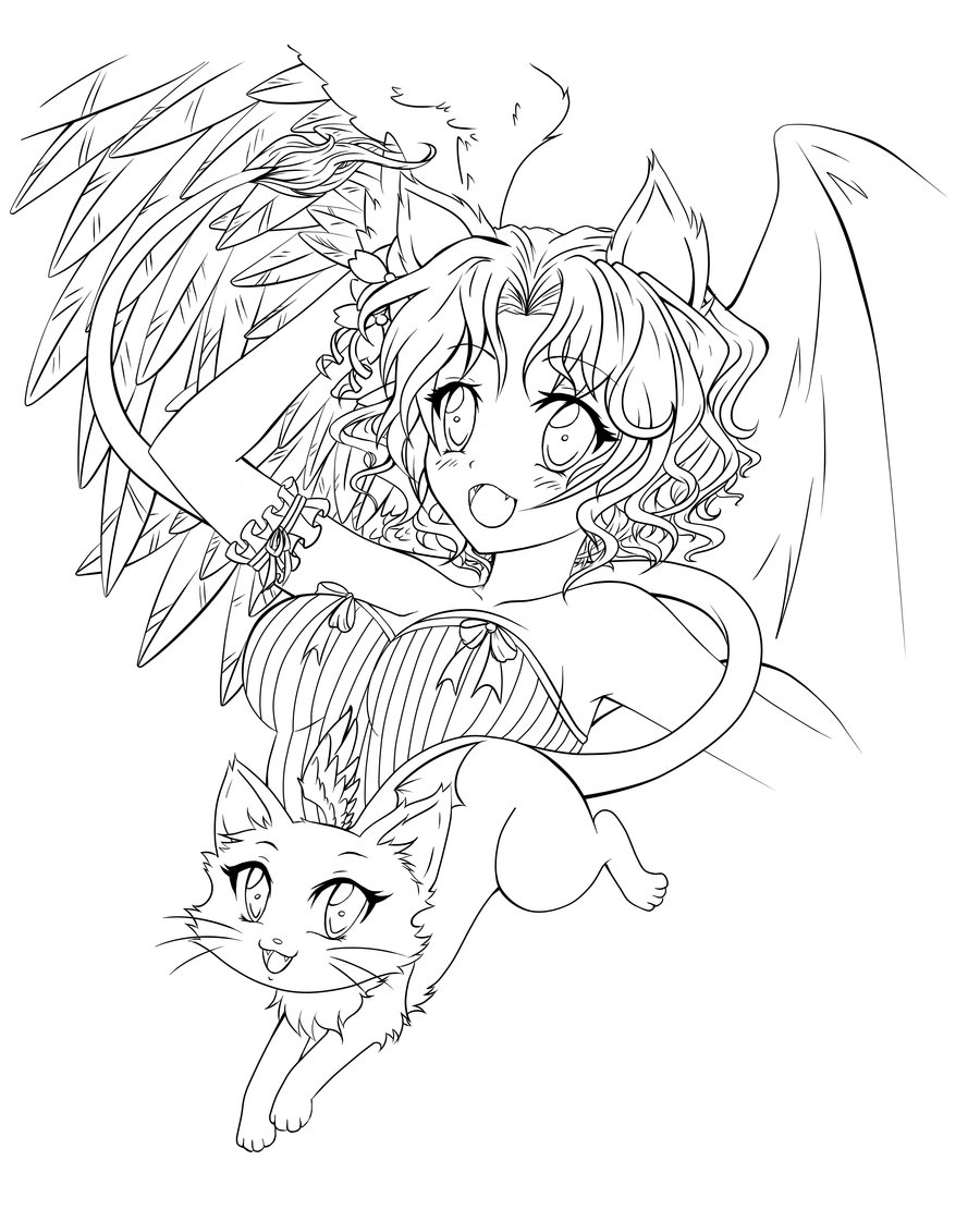 Anime Angel Coloring Pages 900x1110 Anime Angel Coloring Pages